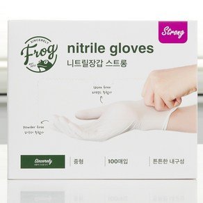프로그 니트릴 장갑 M 흰색, 화이트, 1개 (9,220원)
