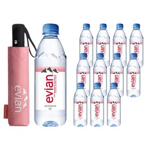 에비앙 생수 500ml x 12p + 우산 세트 (13,980원) (무료)