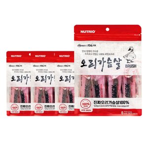 순수원물브러쉬 강아지 육포 간식 오리가슴살 10개입 4팩 (18,000원/무료)