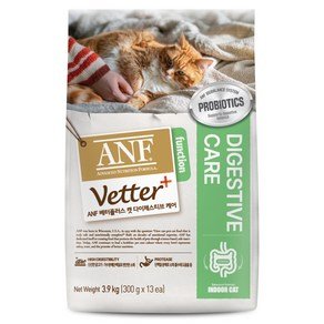 ANF 베터플러스 캣 기능성 사료, 장건강/유산균, 3.9kg, 1개 (46,500원)