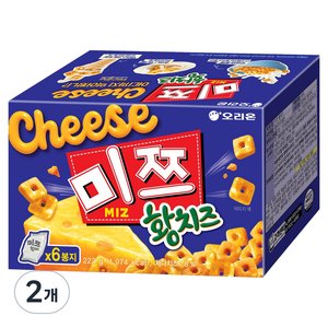 오리온 미쯔 황치즈 6p, 222g, 2개 (6,720원) (와우무료)