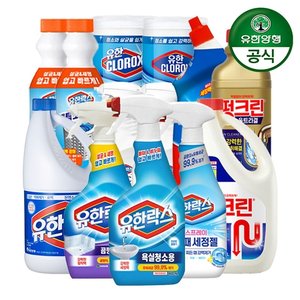 유한락스 욕실용/곰팡이/주방용 600ml 4개 + 후레쉬 500ml 증정 (11,610원/무배)