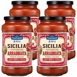 폰타나 시칠리아 페페론치노 아라비아따 파스타 토마토소스, 600g, 4개 (12,080원)