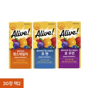 얼라이브 원스데일리 30정 1+1 (네멤) (21,410원) (무료)