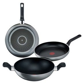 테팔 매트 프라이팬 세트, 그레이, 프라이팬 24cm + 프라이팬 28cm + 볶음팬 28cm, 3개 (47,890원)