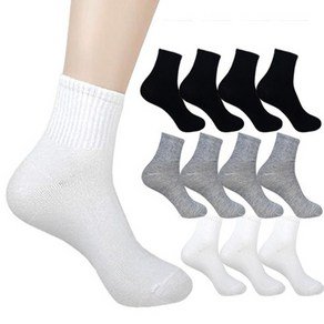본베이직 더베이직 남성용 스포츠 커버 중목 양말 12켤레 (9,860원)