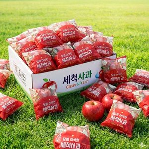 세척사과, 최대15brix, 마트납품용, 꿀사과, 3kg, 1박스 (11,900/무료)