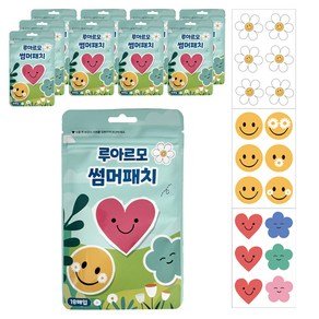 루아르모 썸머패치 밴드 향패치 야외활동 스티커 18매입, 혼합색상, 10개 (21,650원)