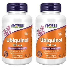 나우푸드 유비퀴놀 100mg 소프트젤, 2개, 120정 (104,290원)