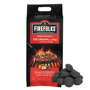 FIREFOLKS 더 오리지널 바비큐 캠핑 구이용 숯, 2.4kg, 1개 (10,890원)