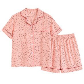 엘라운지 스파쿨링 여성 투피스 지지미 파자마세트 (14,900원)