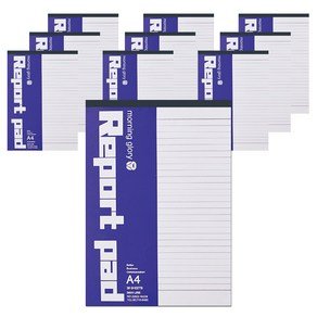 모닝글로리 2000 A4 레포트 패드 라인, 10개 (10,600원)