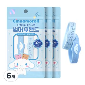 아텍스 시나모롤 산리오 캐릭터 썸머향밴드 2p, 혼합색상, 6개 (10,180원)