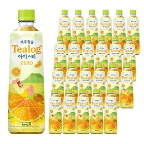 티로그 제주청귤 아이스티 녹차 제로, 500ml, 24개 (16,920원)