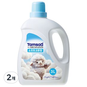탐사 딥퍼퓸 고농축 섬유유연제 소프트코튼향, 2개, 3L (11,590원)
