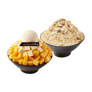 애플망고치즈설빙 + 인절미설빙 (18,400원) (무료)
