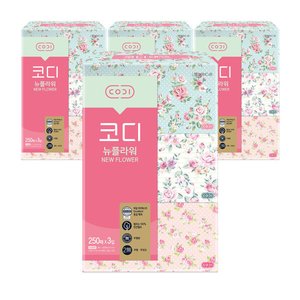 코디 뉴플라워 각티슈 250매 12개(17,580원/ 무배)