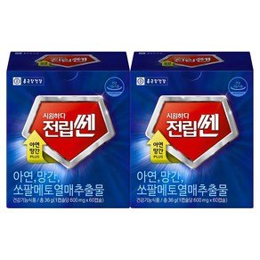 종근당건강 시원하다 전립쎈, 60정, 2개 (22,830원)