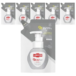 랩신 센서티브 포밍 핸드워시 리필 파우더리 허브향, 200ml, 6개 (6,740원)