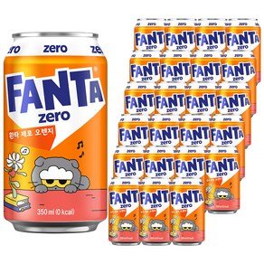 환타 제로 오렌지 탄산음료, 350ml, 24개 (12,850원)