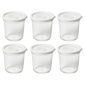 글라스락 렌지쿡 큰용량 햇밥용기 원형 690ml, 코코넛 밀크, 6개 (23,760원)