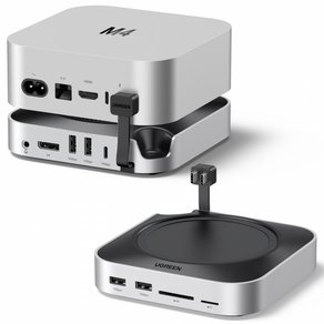 유그린 UGREEN 유그린 맥미니 M4/M4 PRO용 10in2 도킹스테이션 USB-C타입 멀티허브|2년 무상보증|DP출력 4K240Hz|10Gbps|M.2 NVMe SSD 호환| 8TB, 1개, 스페이스 그레이 (95,800원)