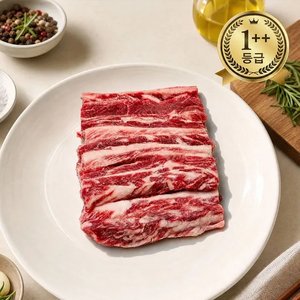 마장동 투뿔 1++등급 한우 갈비살 400g 구이용 (33,190원) (무료)