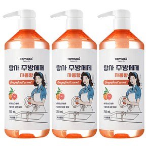 탐사 베이킹소다 함유 주방세제 자몽향, 750ml, 3개 (7,000원)