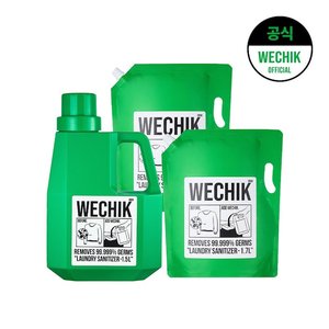 위칙 소독 섬유유연제 1.5L 1개+리필 1.7L 2개 (15,724원) (무료)