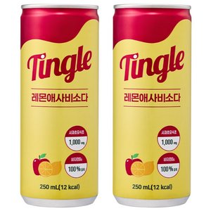 Tingle 레몬애사비소다, 250ml, 30개 (13,900원)