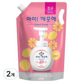 아이깨끗해 항균 폼 핸드솝 리필 레몬향, 1.8L, 2개 (15,980원)