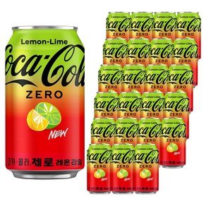 코카콜라 제로 레몬라임, 24개, 350ml (15,990원)