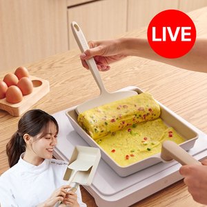 트루쿡 국산 자이언트 계란말이팬 인덕션 세라믹 20cm + 뒤집개 세트 (42,300원/무배)