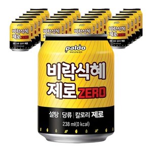 팔도 비락식혜 제로, 238ml, 24개 (11,800원) (무료)