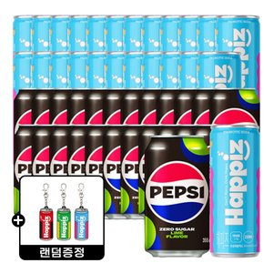 펩시제로라임 355ml 24캔+해피즈 트로피칼 355ml 24캔 (35,900원) (무료)