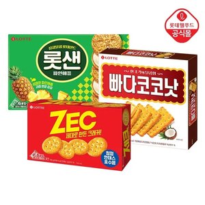 제크 300gx1개+빠다코코넛 300gx1개+롯데샌드 파인애플 315gx1개 (10,890원/무료)
