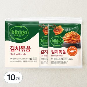 비비고 김치볶음, 80g, 10개 (11,350원)