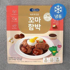 베베쿡 바르게 만든 꼬마함박 (냉동), 350g, 1개 (7,650원)