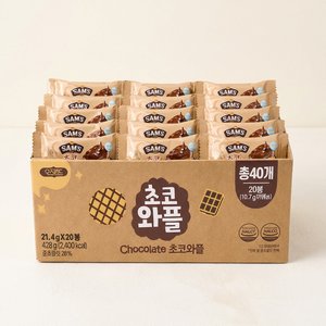 오즈랜드 초코와플, 21.4g, 20봉, 1박스 62%할인, 6,640원 (6,640원/무료)
