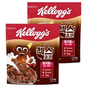 첵스초코 오곡으로 만든 시리얼, 1.2kg, 2개 (18,780원/무료)