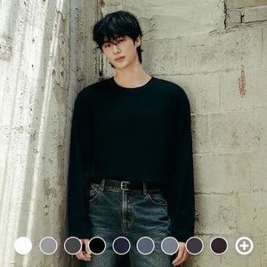 지오다노 코튼 크루넥 솔리드 긴팔티 (7,000원) (무료)
