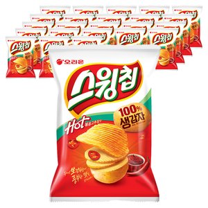 스윙칩 핫 볶음고추장맛, 60g, 24개 (17,700원) (무료)