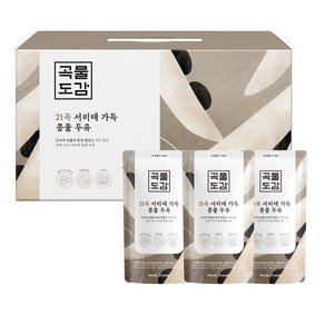 곡물도감 국산 21곡 서리태 가득 콩물두유, 180ml, 15개 (23,890원)