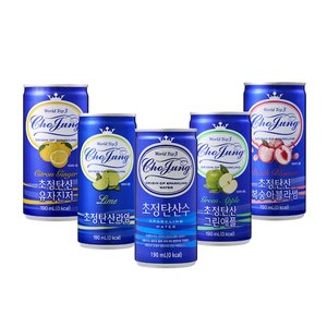 초정탄산수 190mL 60캔 골라담기 (토스페이 18,900원/무료)