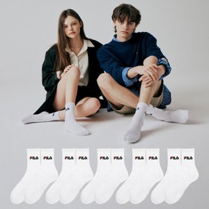 휠라 솔리드 미드삭스 5팩 (9,550원/무료)