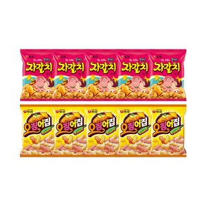 농심 자갈치 90g, 5개 + 오징어집 78g, 5개 (티멤10,580원) (무료)