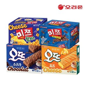 오리온 미쯔 황치즈 6P + 미쯔 6P + 오뜨 쇼콜라 12P + 오뜨 치즈 12P (14,030원) (무료)