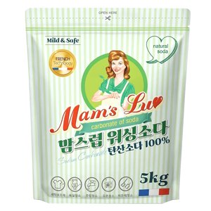 맘스럽 워싱소다 탄산소다 파우치 5kg (6,900원/무배)