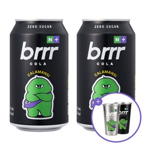 부르르 X 택이 제로콜라 깔라만시 350ml 24개 + 변온컵 (네이버멤버십) (16,900원) (무료)