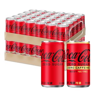 코카콜라 제로, 190ml, 30개 + 코카콜라 제로제로, 190ml, 30개 (티멤23,660원/무료)